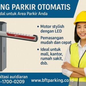 Palang parkir otomatis BFT Giotto buatan Italia kini tersedia di Yogyakarta! Sistem kontrol kendaraan premium, ideal untuk akses perumahan, mall, kampus, rumah sakit, dan perkantoran.